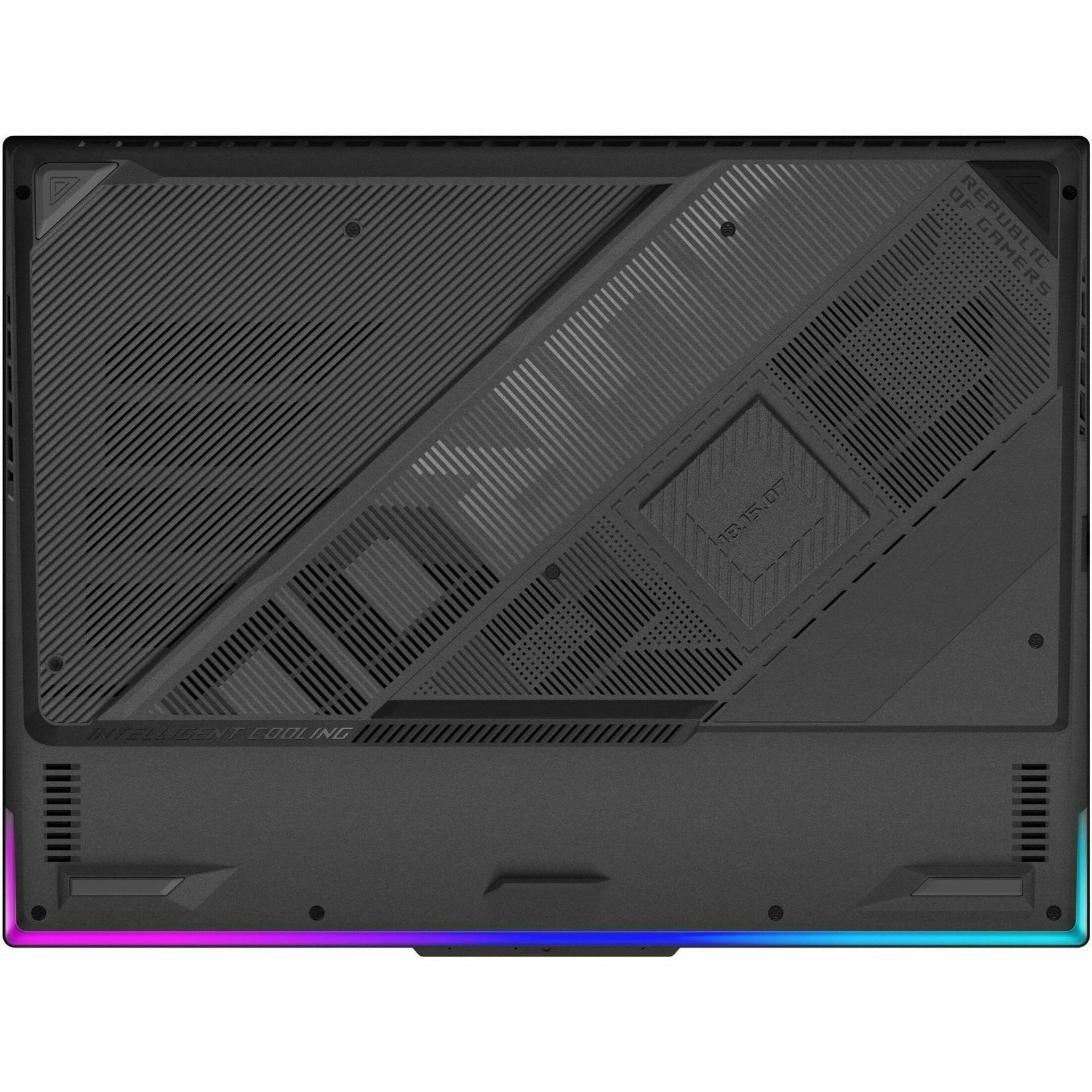 Asus ROG Strix G16 G614 G614PM-RV065W 16' Gaming Notebook - Full HD Plus - 165 Hz - AMD Ryzen 9 8940HX - 16 GB - 1 TB SSD - Eclipse Gray - Bottom view