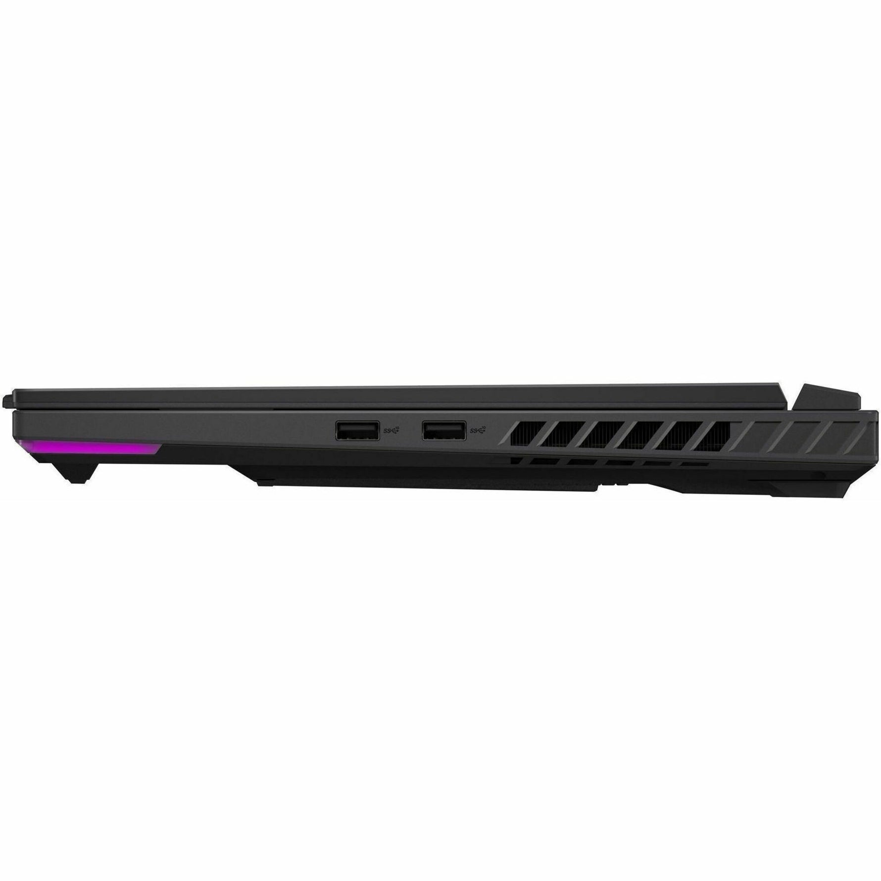 Asus ROG Strix G16 G614 G614PM-RV065W 16' Gaming Notebook - Full HD Plus - 165 Hz - AMD Ryzen 9 8940HX - 16 GB - 1 TB SSD - Eclipse Gray - Left view