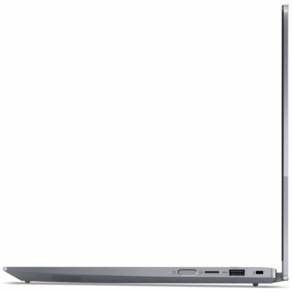 Lenovo ThinkBook 14 G5 IAU 21SQ0005AU 14' Touchscreen Convertible 2 in 1 Notebook - WUXGA - Intel Core Ultra 7 255U - 32 GB - 512 GB SSD - Luna Gray - Left view