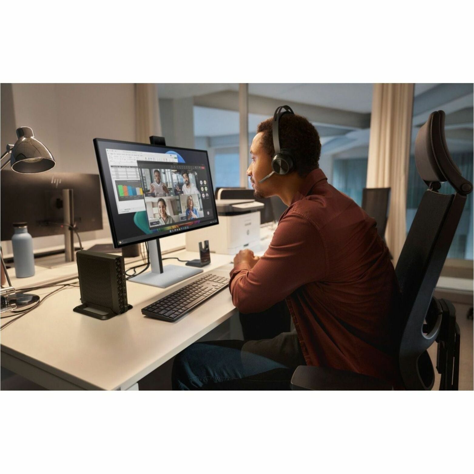 HP EliteDesk 8 G1i Desktop Computer - Intel Core Ultra 7 265T - vPro Technology - 32 GB - 1 TB SSD - Mini PC - Jack Black