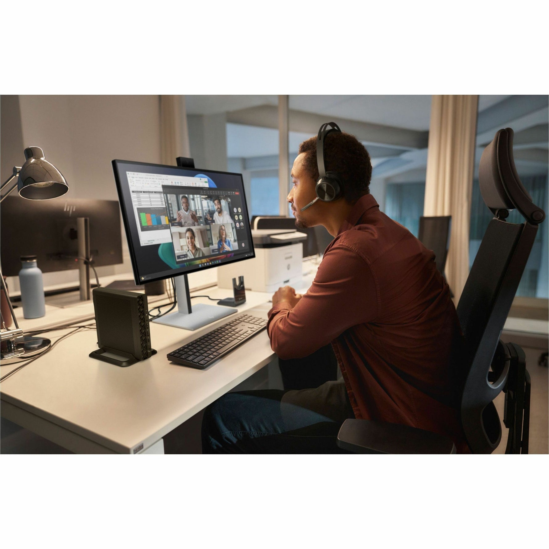 HP EliteDesk 8 G1i Desktop Computer - Intel Core Ultra 5 235T - vPro Technology - 16 GB - 512 GB SSD - Mini PC - Jack Black