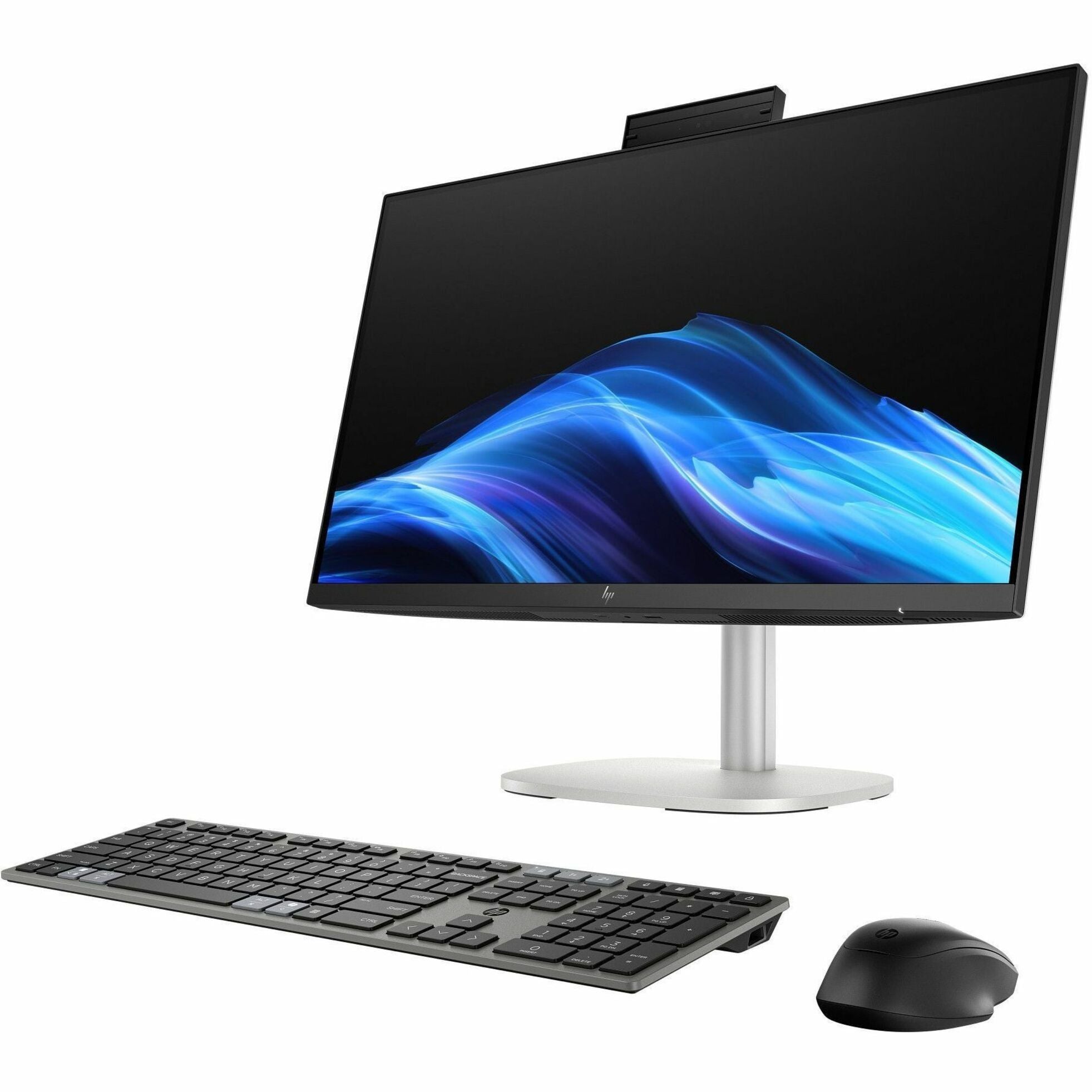 HP EliteStudio 8 AiO G1i Desktop AI Computer - Intel Core Ultra 5 235 - vPro Technology - 16 GB - 512 GB SSD - 23.8' Full HD Touchscreen - Desktop - Pike Silver - Right view