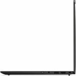 Lenovo ThinkPad X1 Carbon Gen 13 21NS00FAAU 14' Copilot+ PC Ultrabook - 5G - 2.8K - 120 Hz - Intel Core Ultra 7 258V - Intel Evo Platform - 32 GB - 1 TB SSD - English Keyboard - Black Paint - Left view