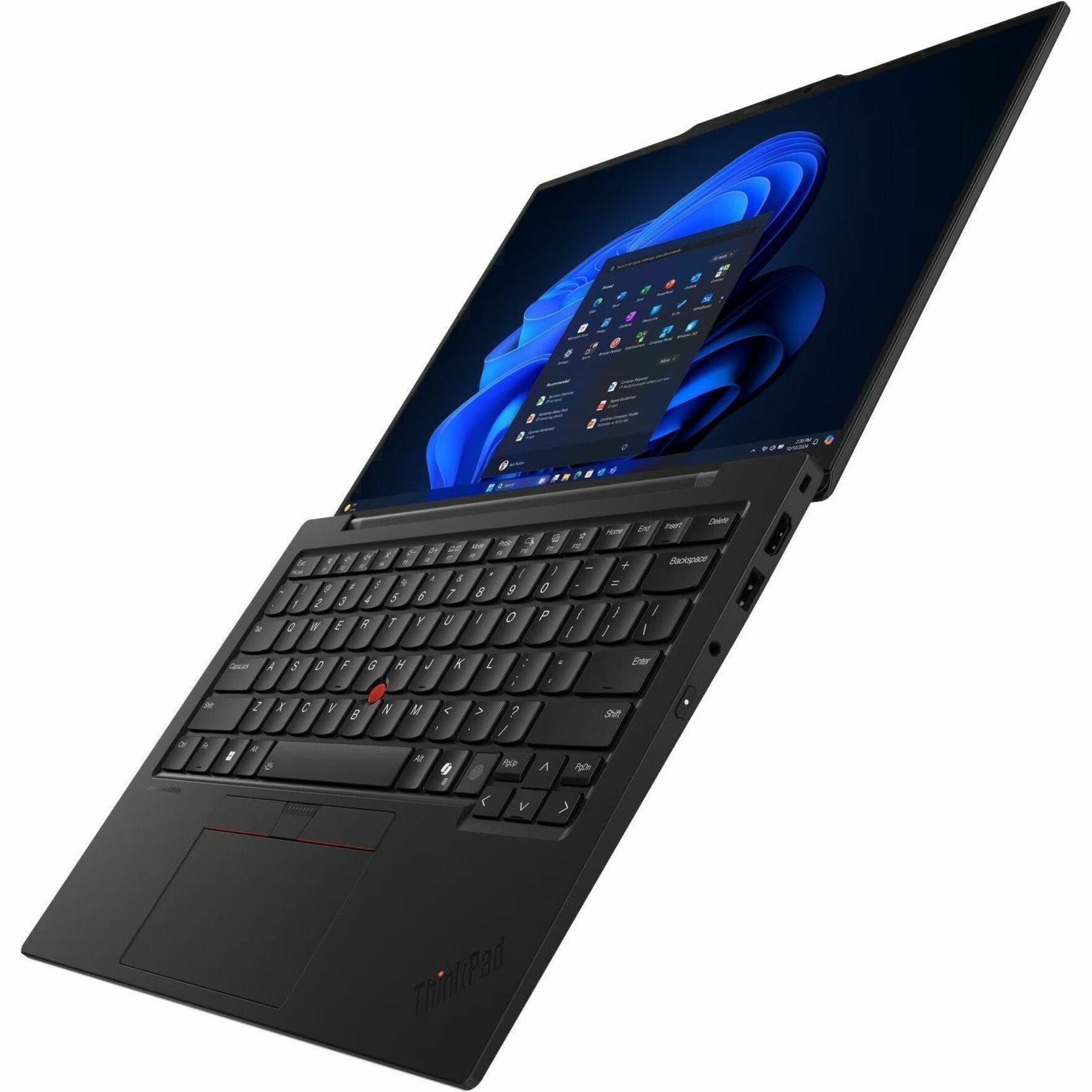 Lenovo ThinkPad X1 Carbon Gen 13 21NS00FAAU 14' Copilot+ PC Ultrabook - 5G - 2.8K - 120 Hz - Intel Core Ultra 7 258V - Intel Evo Platform - 32 GB - 1 TB SSD - English Keyboard - Black Paint - Alternate view 10