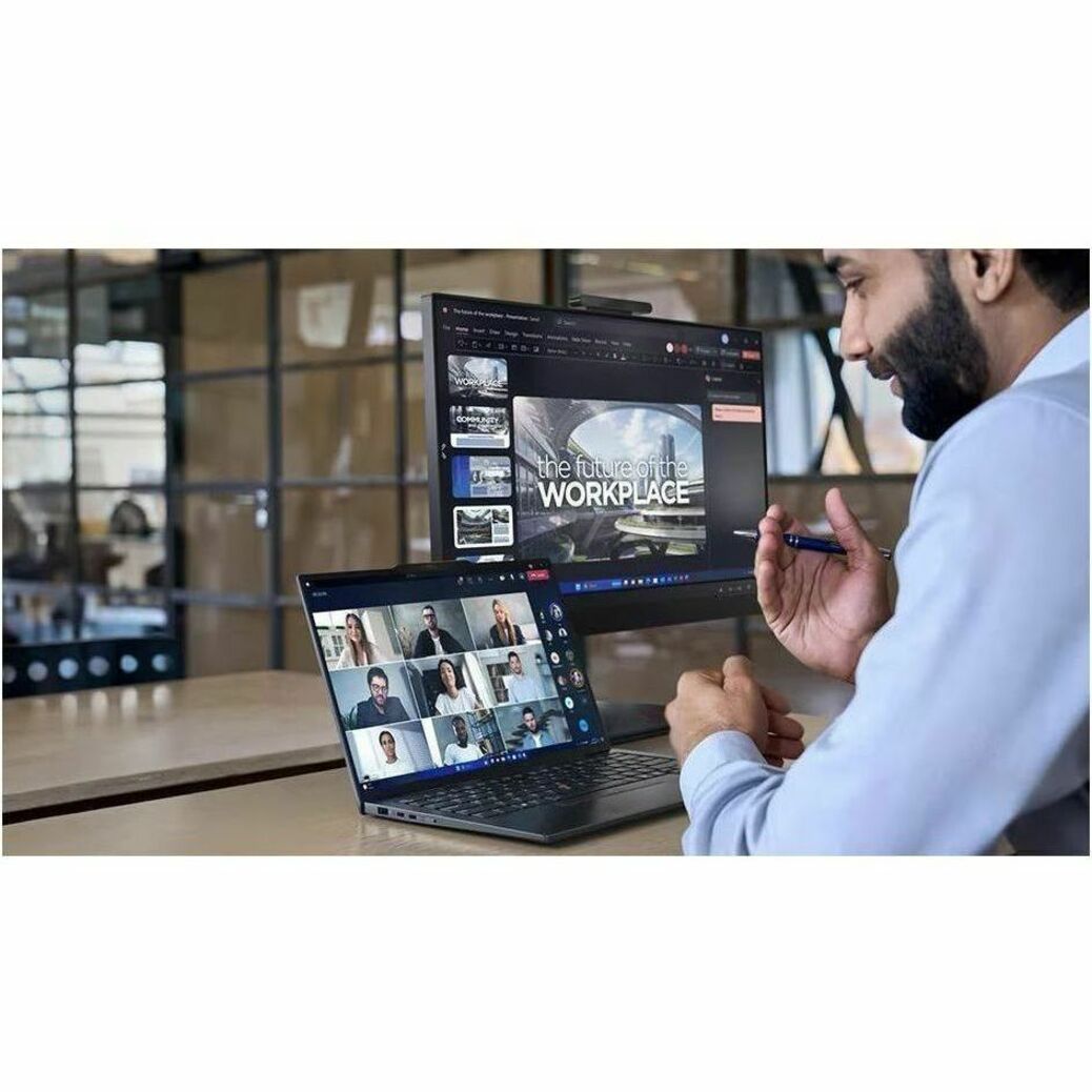 Lenovo ThinkPad X1 Carbon Gen 13 21NS00FAAU 14' Copilot+ PC Ultrabook - 5G - 2.8K - 120 Hz - Intel Core Ultra 7 258V - Intel Evo Platform - 32 GB - 1 TB SSD - English Keyboard - Black Paint - Alternate view 26