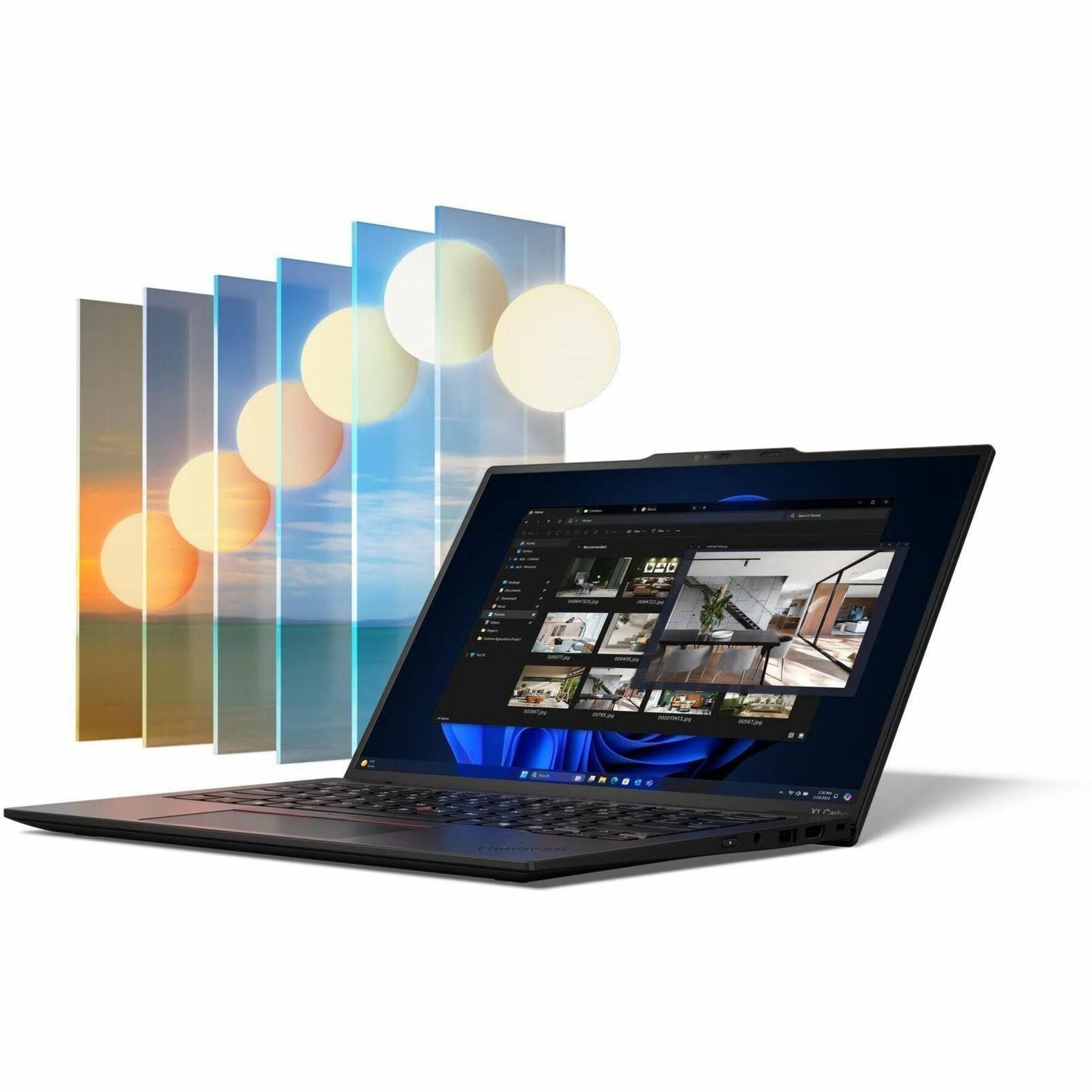Lenovo ThinkPad X1 Carbon Gen 13 21NX005KAU 14' Touchscreen Ultrabook - 5G - WUXGA - 60 Hz - Intel Core Ultra 7 255H - Intel Evo Platform - 32 GB - 512 GB SSD - English Keyboard - Black Paint - Alternate view 8