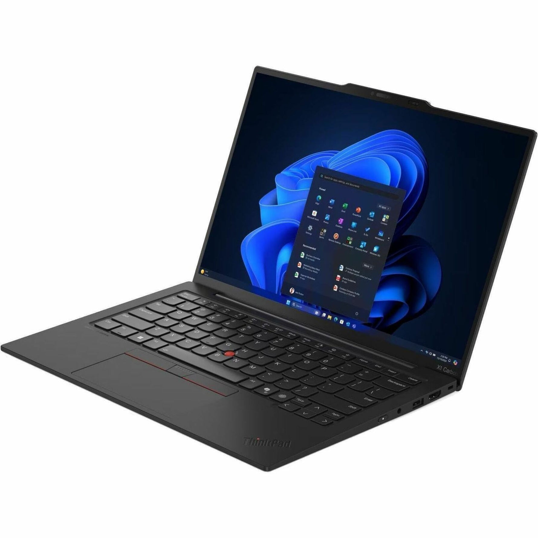 Lenovo ThinkPad X1 Carbon Gen 13 21NX005KAU 14' Touchscreen Ultrabook - 5G - WUXGA - 60 Hz - Intel Core Ultra 7 255H - Intel Evo Platform - 32 GB - 512 GB SSD - English Keyboard - Black Paint - Alternate view 13