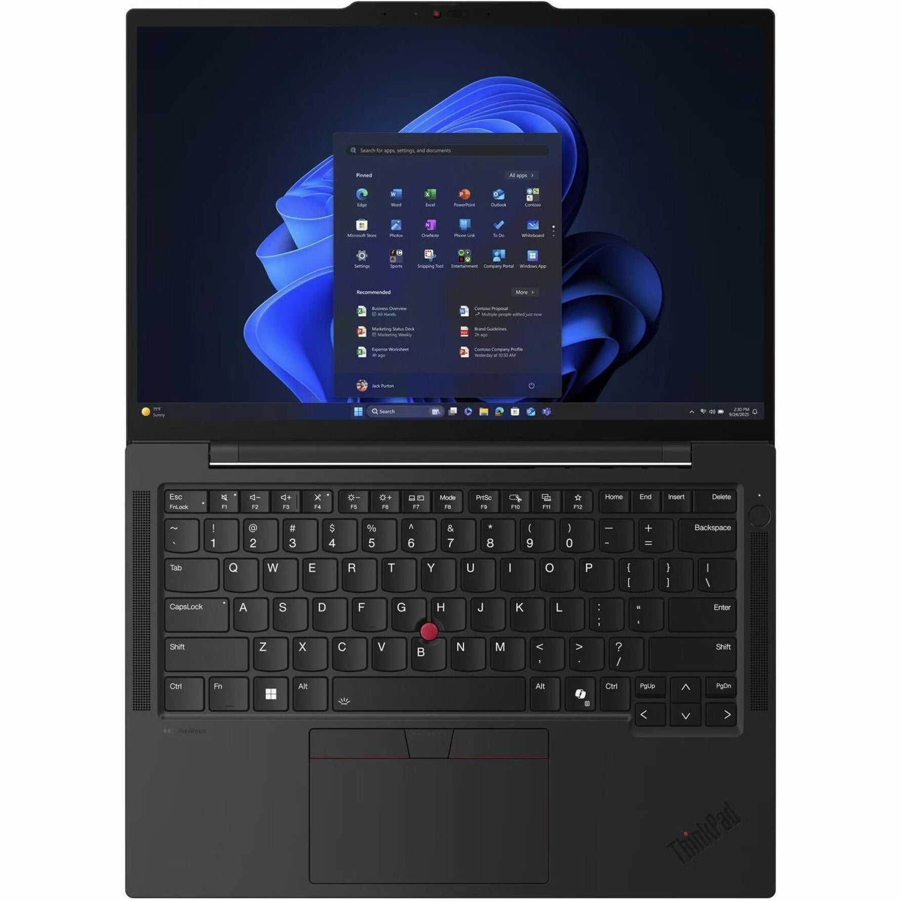 Lenovo ThinkPad T14s Gen 6 21R1002KAU 14' Notebook - WUXGA - 60 Hz - Intel Core Ultra 7 255H - 32 GB - 512 GB SSD - English Keyboard - Black
