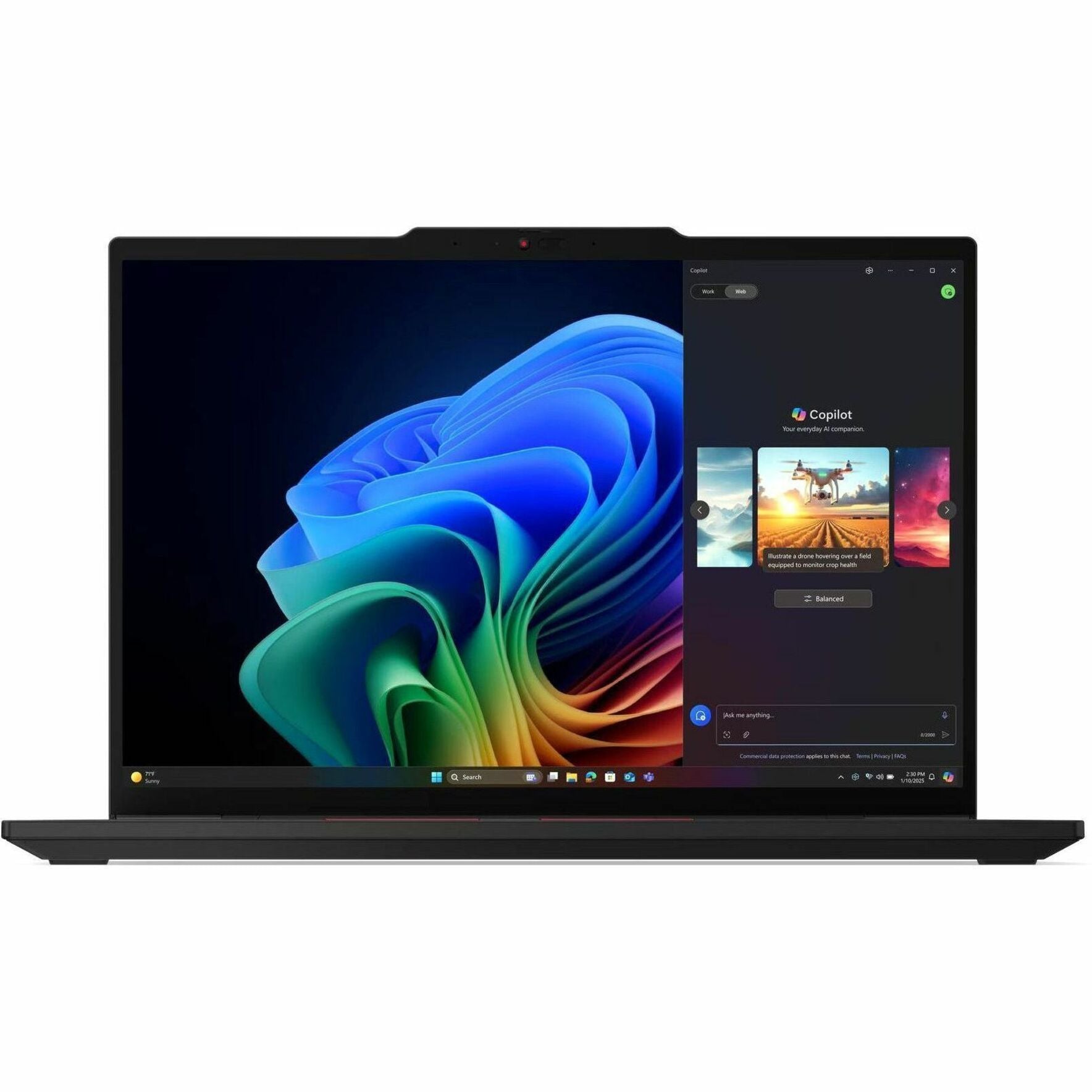 Lenovo ThinkPad T14s Gen 6 21R1002KAU 14' Notebook - WUXGA - 60 Hz - Intel Core Ultra 7 255H - 32 GB - 512 GB SSD - English Keyboard - Black