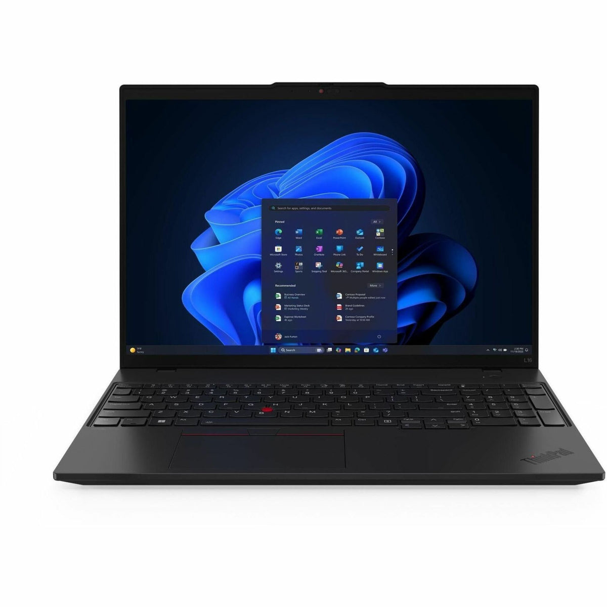 Lenovo ThinkPad L16 Gen 2 21SC0000AU 16' Notebook - WUXGA - 60 Hz - AMD Ryzen 5 PRO 215 - 16 GB - 512 GB SSD - English Keyboard - Black