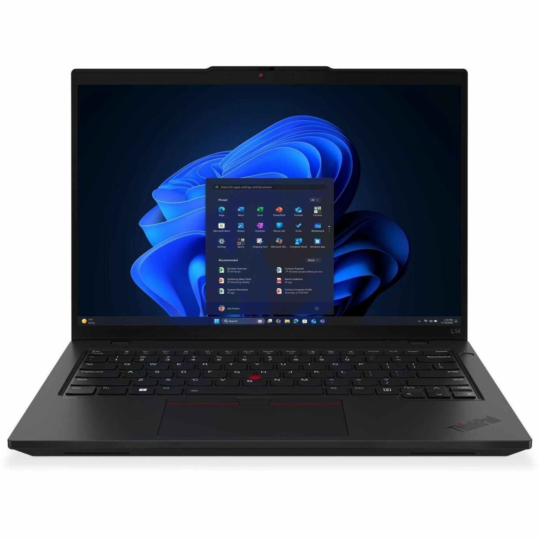 Lenovo ThinkPad L14 Gen 6 21S80000AU 14' Notebook - WUXGA - AMD Ryzen 5 PRO 215 - 16 GB - 512 GB SSD - English (US) Keyboard - Black