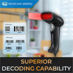 Adesso NuScan 2600U Logistics, Warehouse Handheld Barcode Scanner - Cable Connectivity - Alternate view 8