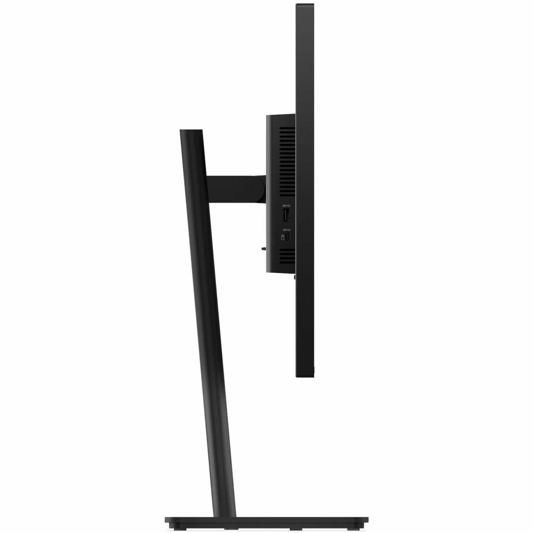 Lenovo ThinkVision T27QD-40 27' Class WQHD LED Monitor - 16:9 - Eclipse Black - Right view