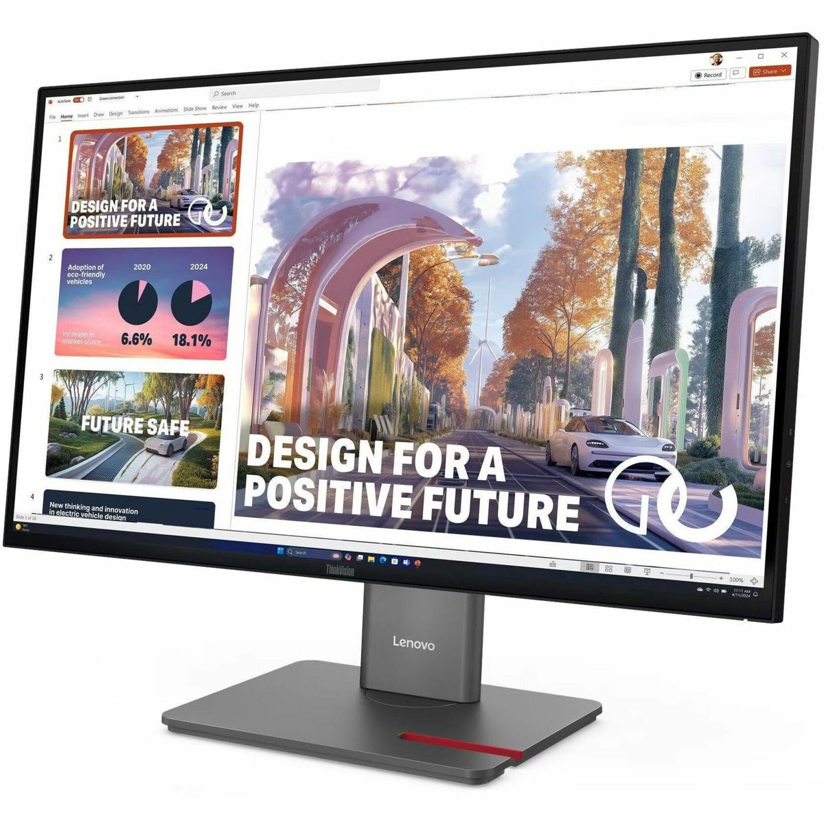 Lenovo ThinkVision P27QD-40 27' Class WQHD LED Monitor - 16:9 - Raven Black