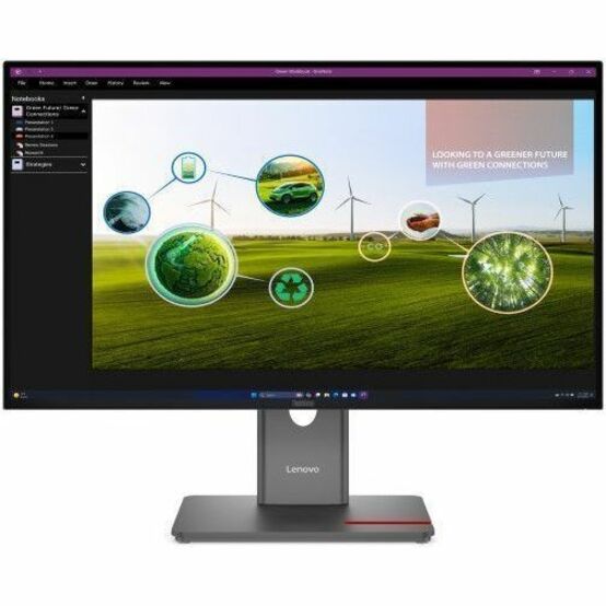 Lenovo ThinkVision P27QD-40 27' Class WQHD LED Monitor - 16:9 - Raven Black