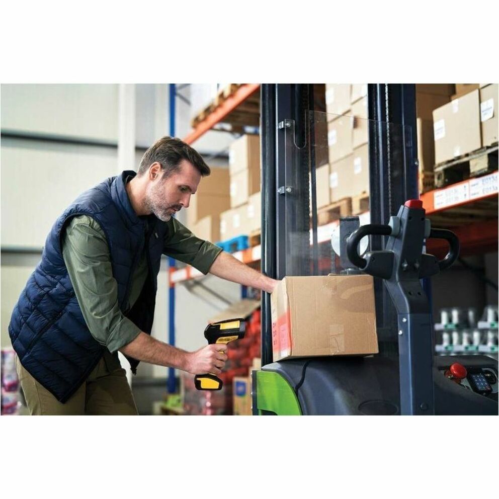 Datalogic PowerScan PM9600 Rugged Industrial, Warehouse, Logistics, Inventory, Picking, Sorting Handheld Barcode Scanner Kit - Wireless Connectivity - Black, Yellow - Alternate view 16