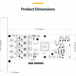 StarTech.com USB Adapter - PCI Express x4 - 1.25 GB/s, 640 MB/s, 60 MB/s, 1.50 MB/s, 140.80 kB/s - Desktop, Server - Internal - Red - TAA Compliant - Alternate view 6
