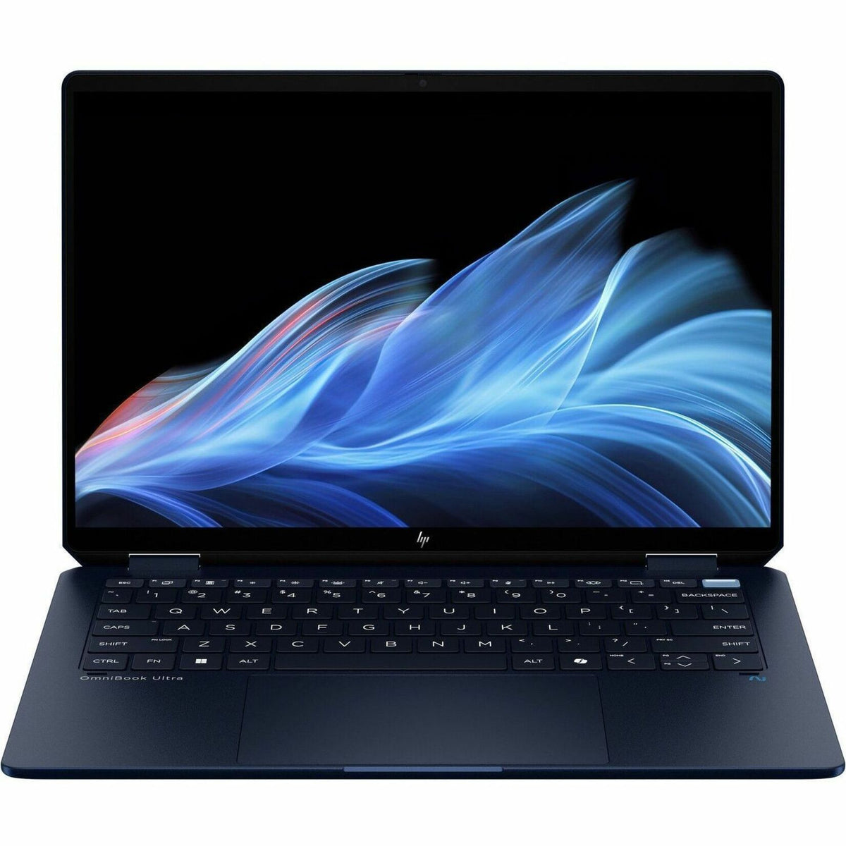 HP OmniBook Ultra Flip 14-fh0000 14-fh0024TU 14' Touchscreen Convertible Copilot+ PC 2 in 1 Notebook - 3K - 120 Hz - Intel Core Ultra 9 288V - Intel Evo Platform - 32 GB - 1 TB SSD - Eclipse Gray - Top view