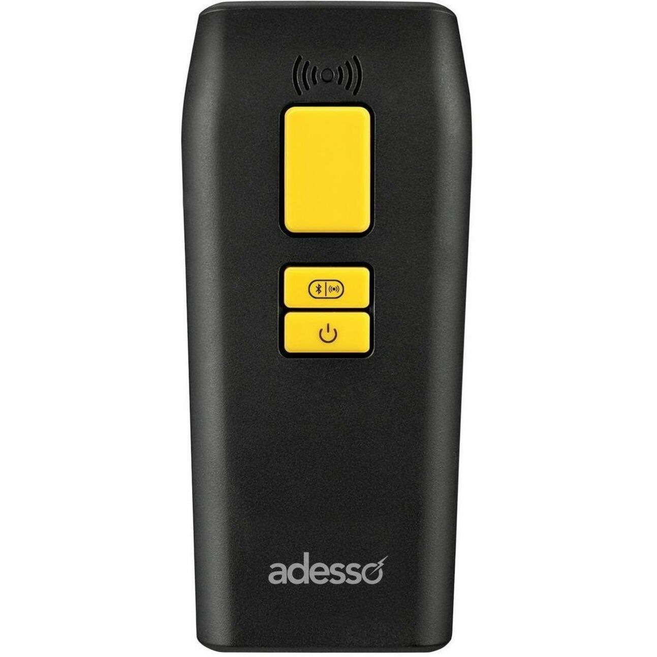 Adesso NuScan 3500 Rugged Industrial, Retail, Warehouse Handheld Barcode Scanner - Cable/Wireless Connectivity - Black - Top view