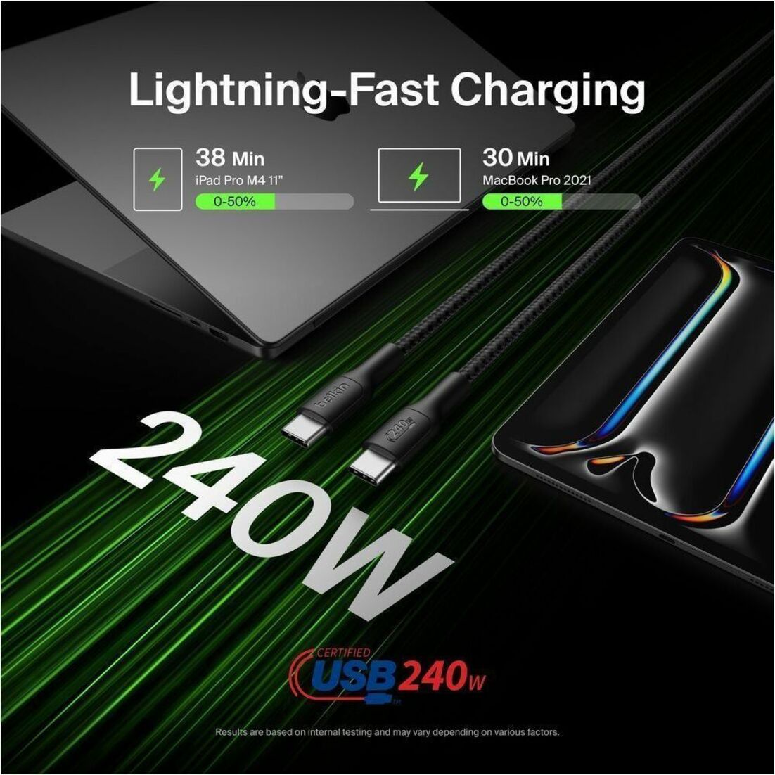 Belkin BoostCharge Pro 3 m USB-C Data Transfer Cable
