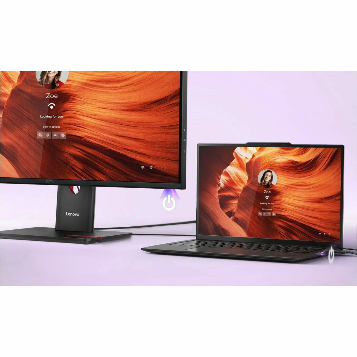 Lenovo ThinkVision T32UD-40 32' Class 4K UHD LED Monitor - 16:9 - Eclipse Black - Alternate view 7