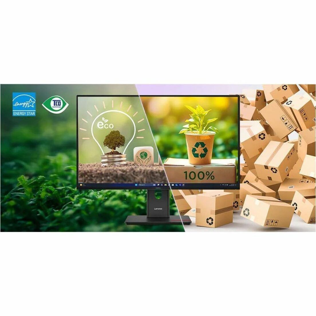 Lenovo ThinkVision T32UD-40 32' Class 4K UHD LED Monitor - 16:9 - Eclipse Black - Alternate view 9