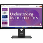 Lenovo ThinkVision T24D-40 24' Class Full HD LED Monitor - 16:9 - Eclipse Black