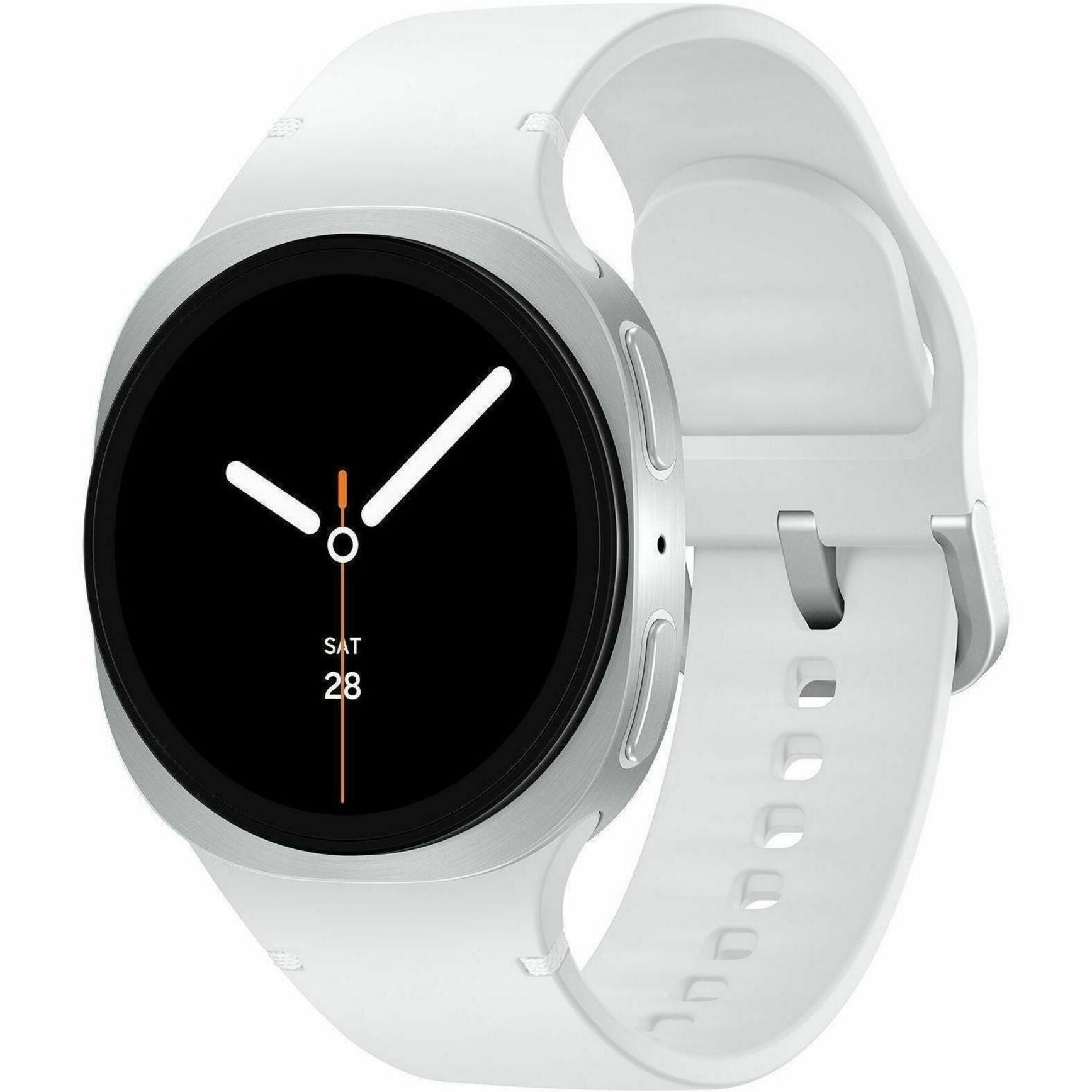 Samsung Galaxy Watch8 SM-L325F Smart Watch - 42.70 mm Case Height - 40.40 mm Case Width - Silver Case Color - Silver Band Color - Armor Aluminum Case Material - Wireless LAN - LTE