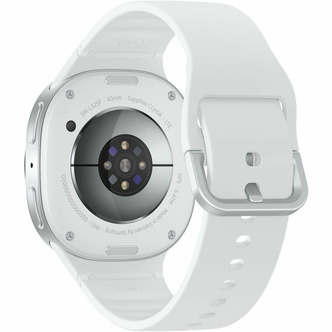 Samsung Galaxy Watch8 SM-L325F Smart Watch - 42.70 mm Case Height - 40.40 mm Case Width - Silver Case Color - Silver Band Color - Armor Aluminum Case Material - Wireless LAN - LTE