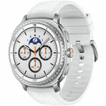 Samsung Galaxy Watch8 Classic SM-L500 Smart Watch - 46 mm Case Height - 46.40 mm Case Width - White Case Color - White Band Color - Stainless Steel Case Material - Wireless LAN