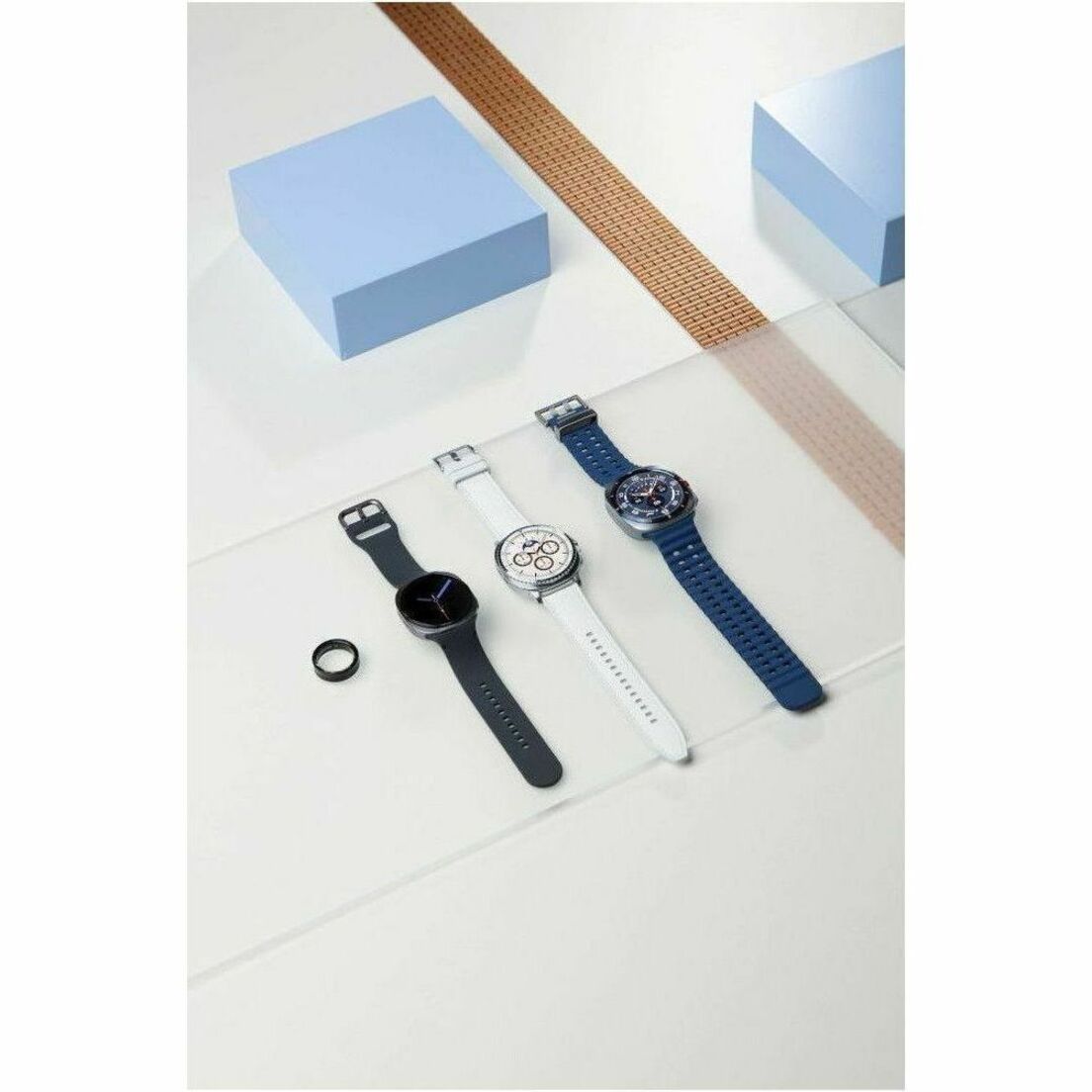 Samsung Galaxy Watch8 Classic SM-L500 Smart Watch - 46 mm Case Height - 46.40 mm Case Width - White Case Color - White Band Color - Stainless Steel Case Material - Wireless LAN