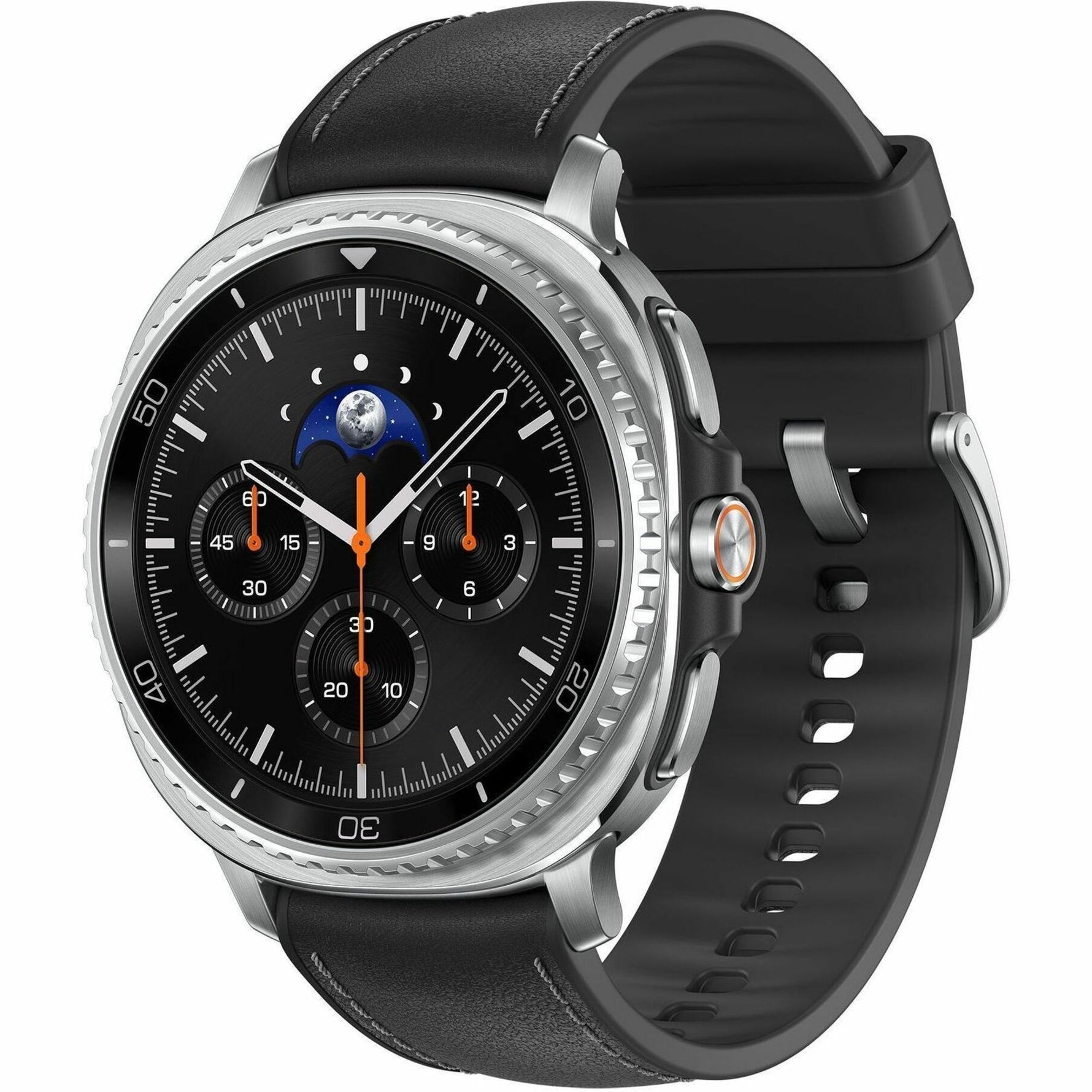 Samsung Galaxy Watch8 Classic SM-L505F Smart Watch - 46 mm Case Height - 46.40 mm Case Width - Black Case Color - Black Band Color - Stainless Steel Case Material - Wireless LAN - LTE