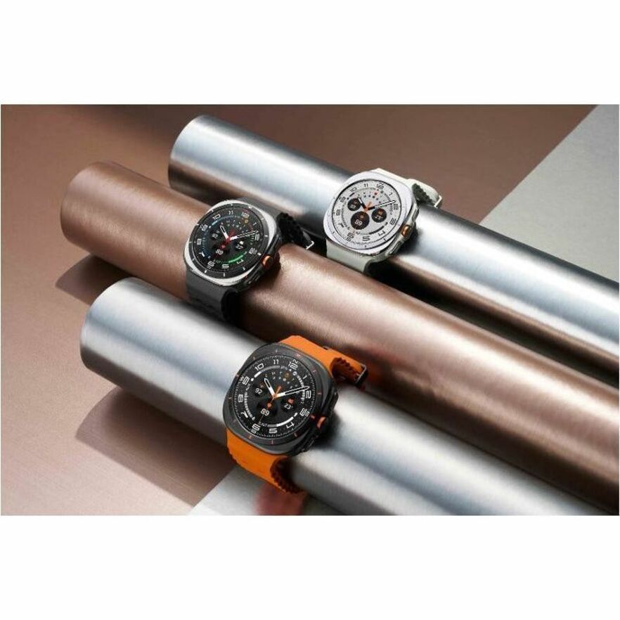 Samsung Galaxy Watch Ultra SM-L705F Smart Watch - 47.40 mm Case Height - 47.10 mm Case Width - Titanium Silver Body Color - Titanium, Silver Band Color - Wireless LAN - 4G - LTE - Alternate view 15