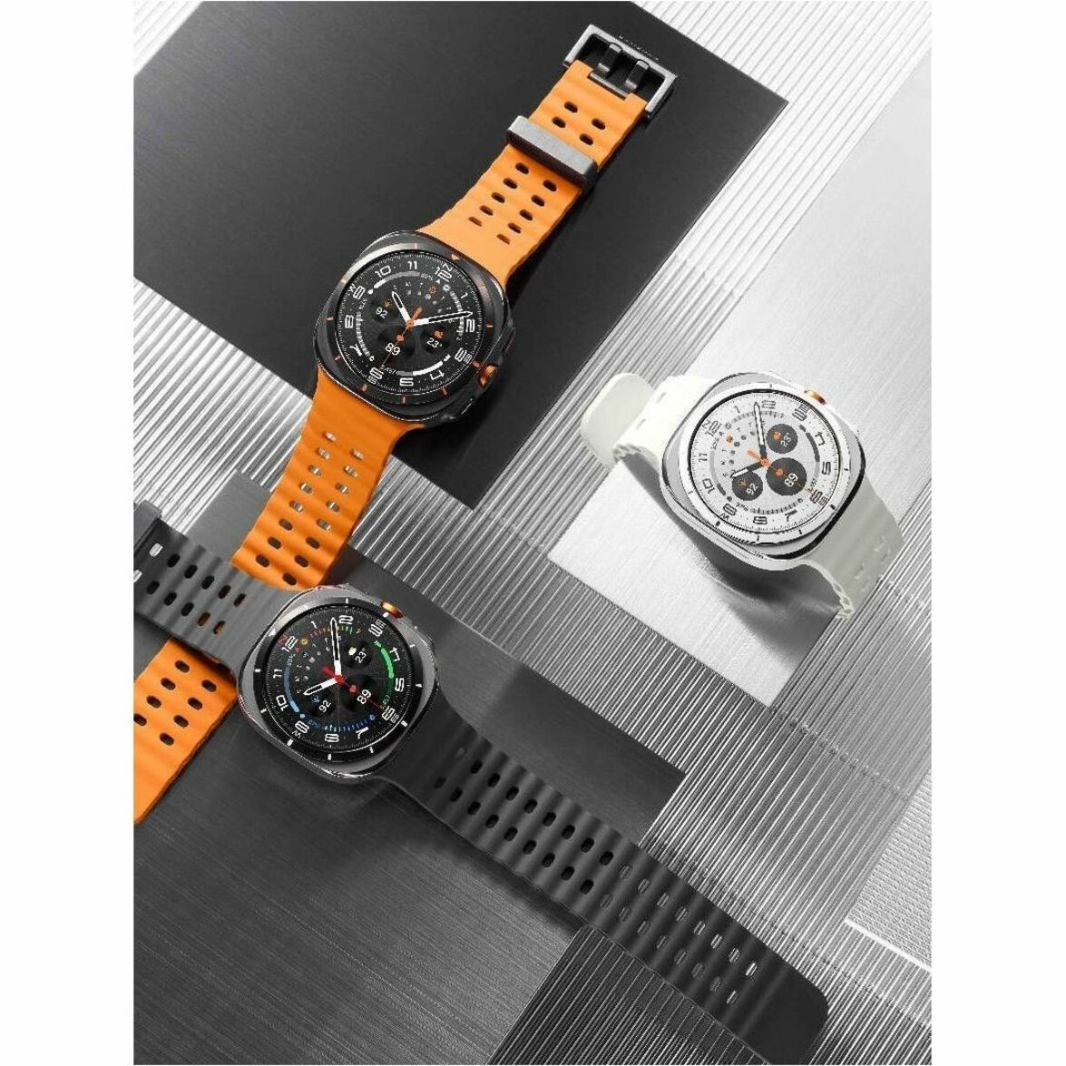 Samsung Galaxy Watch Ultra SM-L705F Smart Watch - 47.40 mm Case Height - 47.10 mm Case Width - Titanium Silver Body Color - Titanium, Silver Band Color - Wireless LAN - 4G - LTE - Alternate view 16