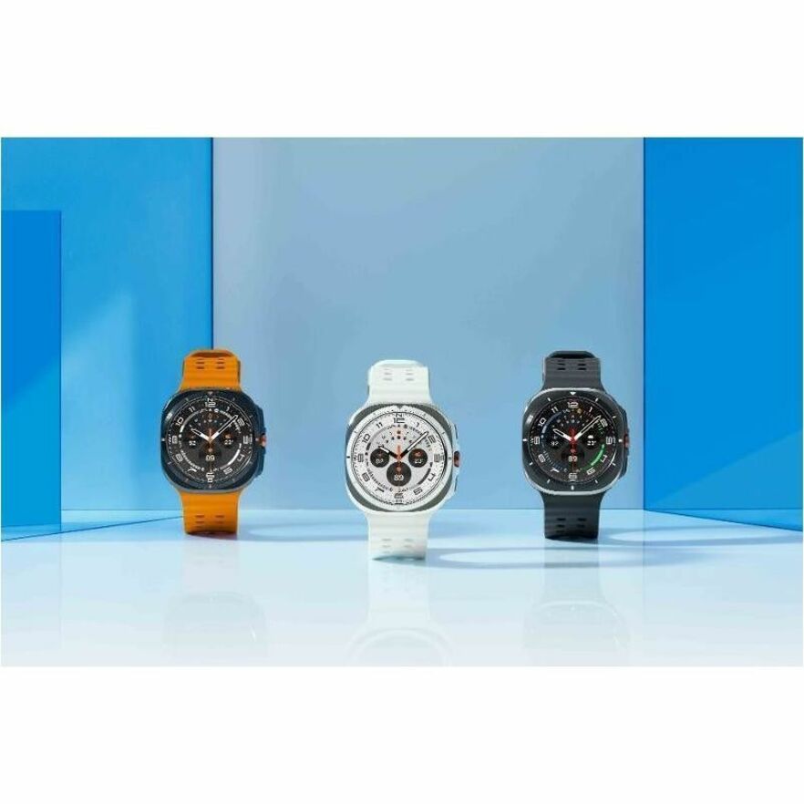 Samsung Galaxy Watch Ultra SM-L705F Smart Watch - 47.40 mm Case Height - 47.10 mm Case Width - Titanium Silver Body Color - Titanium, Silver Band Color - Wireless LAN - 4G - LTE - Alternate view 18