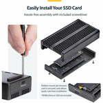 StarTech.com USB4 M.2 NVMe Enclosure, 40Gbps, External USB-C/Thunderbolt NVMe SSD Enclosure, B+M/M-Key - Alternate view 6