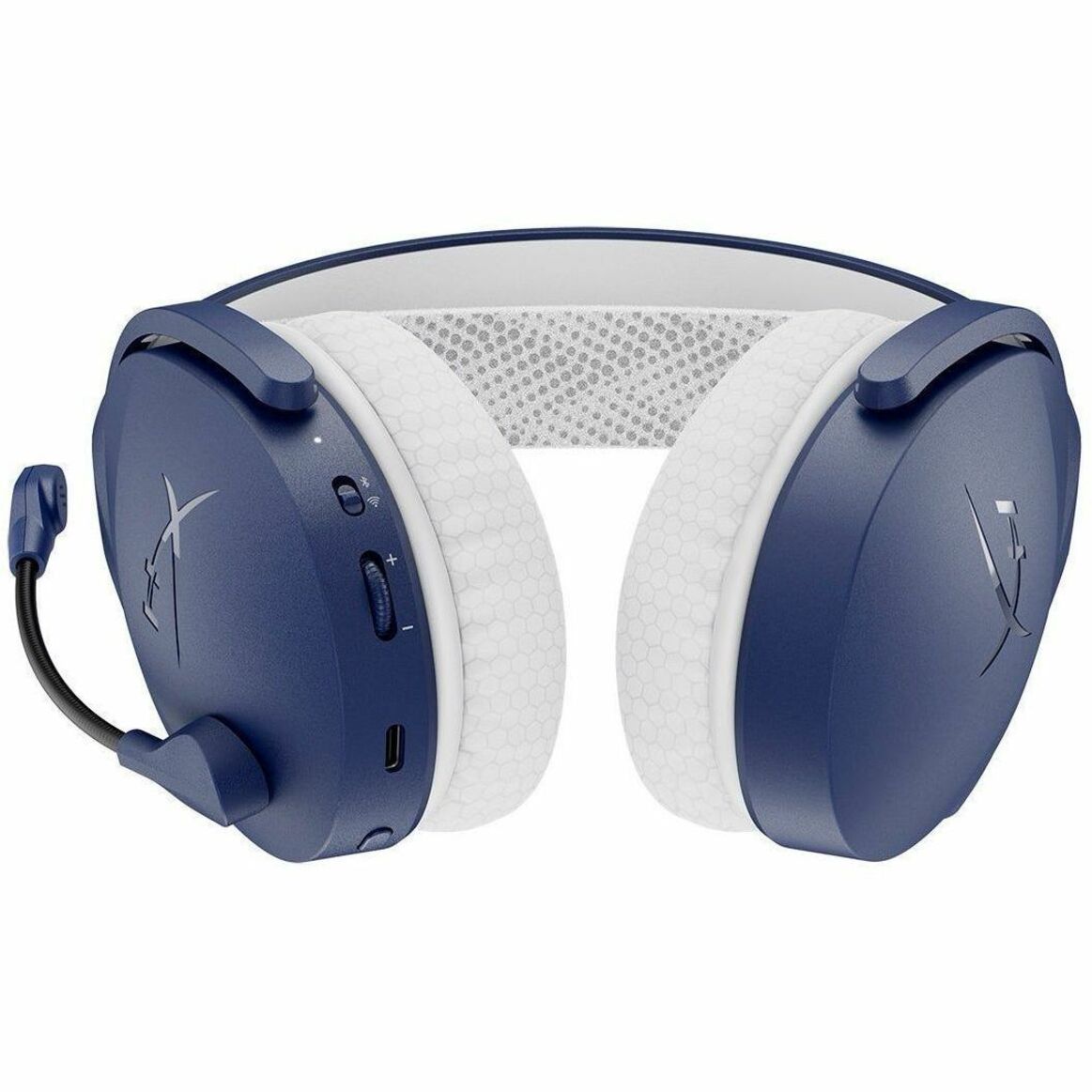 HyperX Cloud Jet Wireless Over-the-head, Over-the-ear Stereo Gaming Headset - Blue - Bottom view
