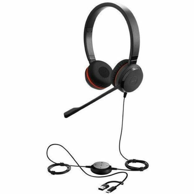 Jabra Evolve 30 II Wired Over-the-head, On-ear Stereo Headset - Black