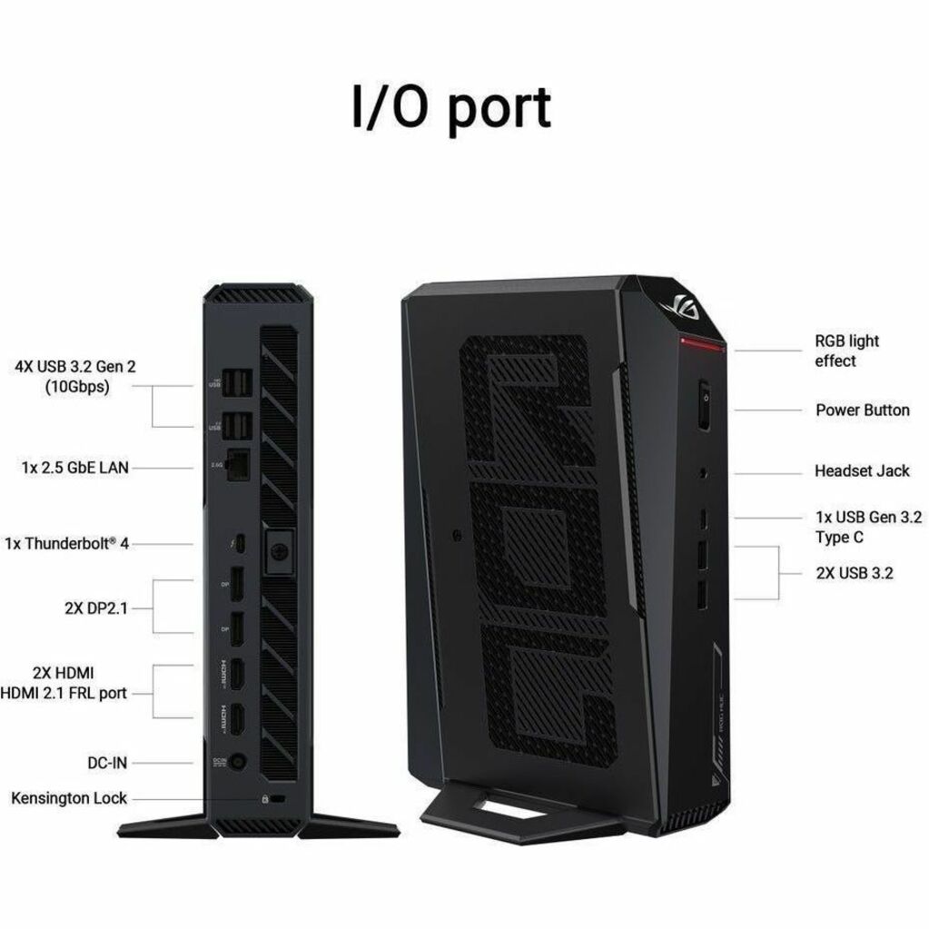 Asus ROG NUC 2025 RNUC15JNK9X489A4 Gaming Desktop Computer - Intel Core Ultra 9 275HX - 32 GB - 2 TB SSD - Alternate view 15