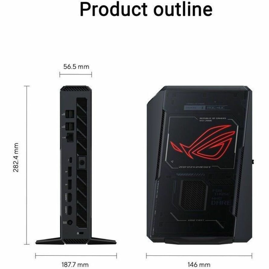 Asus ROG NUC 2025 RNUC15JNK9X489A4 Gaming Desktop Computer - Intel Core Ultra 9 275HX - 32 GB - 2 TB SSD - Alternate view 12