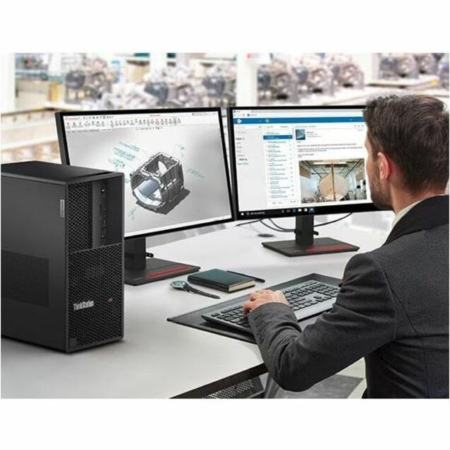 Lenovo ThinkStation P3 Gen 2 30HT007PAU Workstation - 1 x Intel Core Ultra 9 285K - 64 GB - 2 TB HDD - 1 TB SSD - Tower - Alternate view 6
