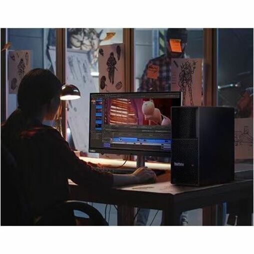 Lenovo ThinkStation P3 Gen 2 30HT007PAU Workstation - 1 x Intel Core Ultra 9 285K - 64 GB - 2 TB HDD - 1 TB SSD - Tower - Alternate view 10