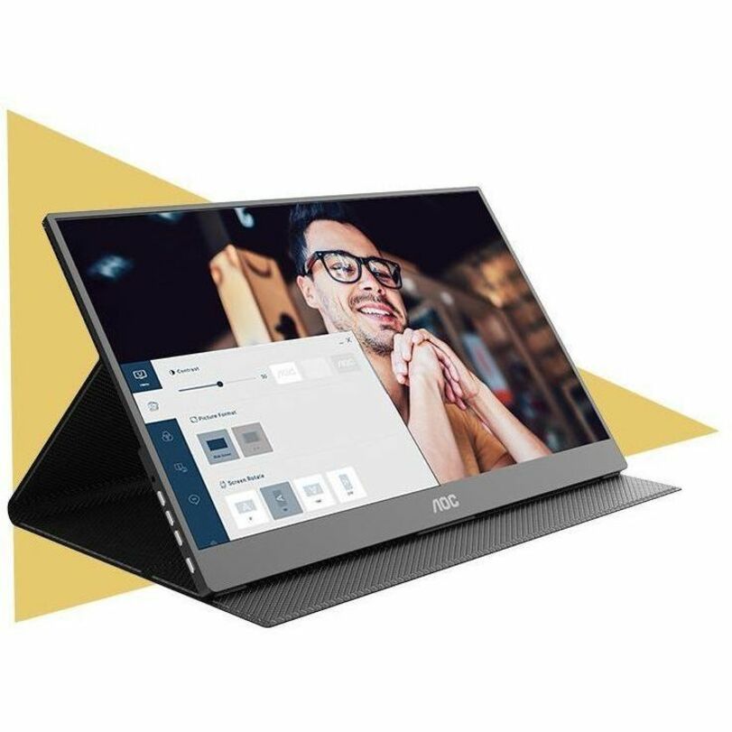 AOC 16T20 16' Class Full HD LCD Monitor - 16:9 - Black - Alternate view 10