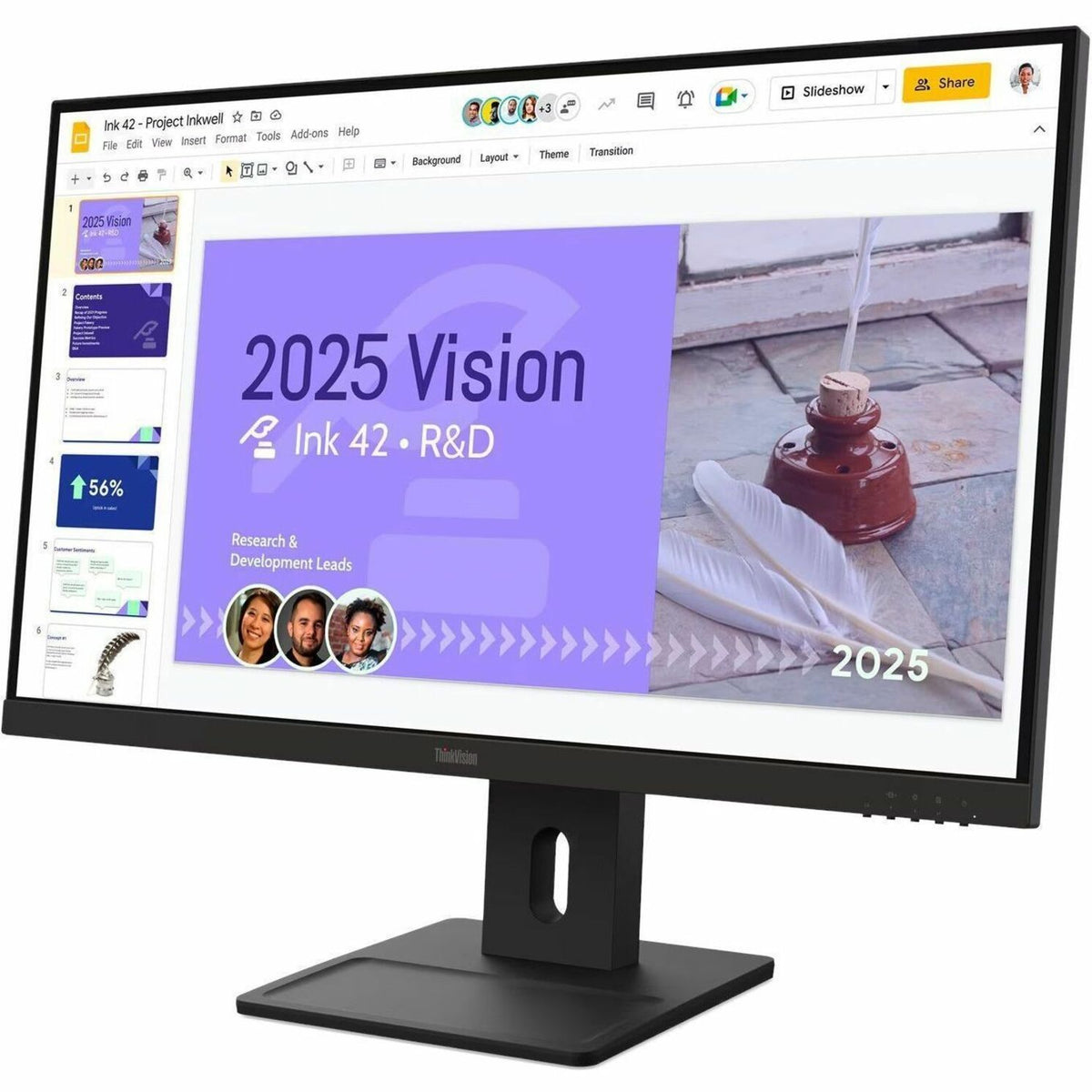 Lenovo ThinkVision E27Q-40 27' Class WQHD LED Monitor - 16:9 - Raven Black