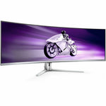 Philips Evnia 49M2C8900L 49' Class Dual Quad HD (DQHD) Curved Screen Gaming OLED Monitor - 32:9 - Textured White - Right view