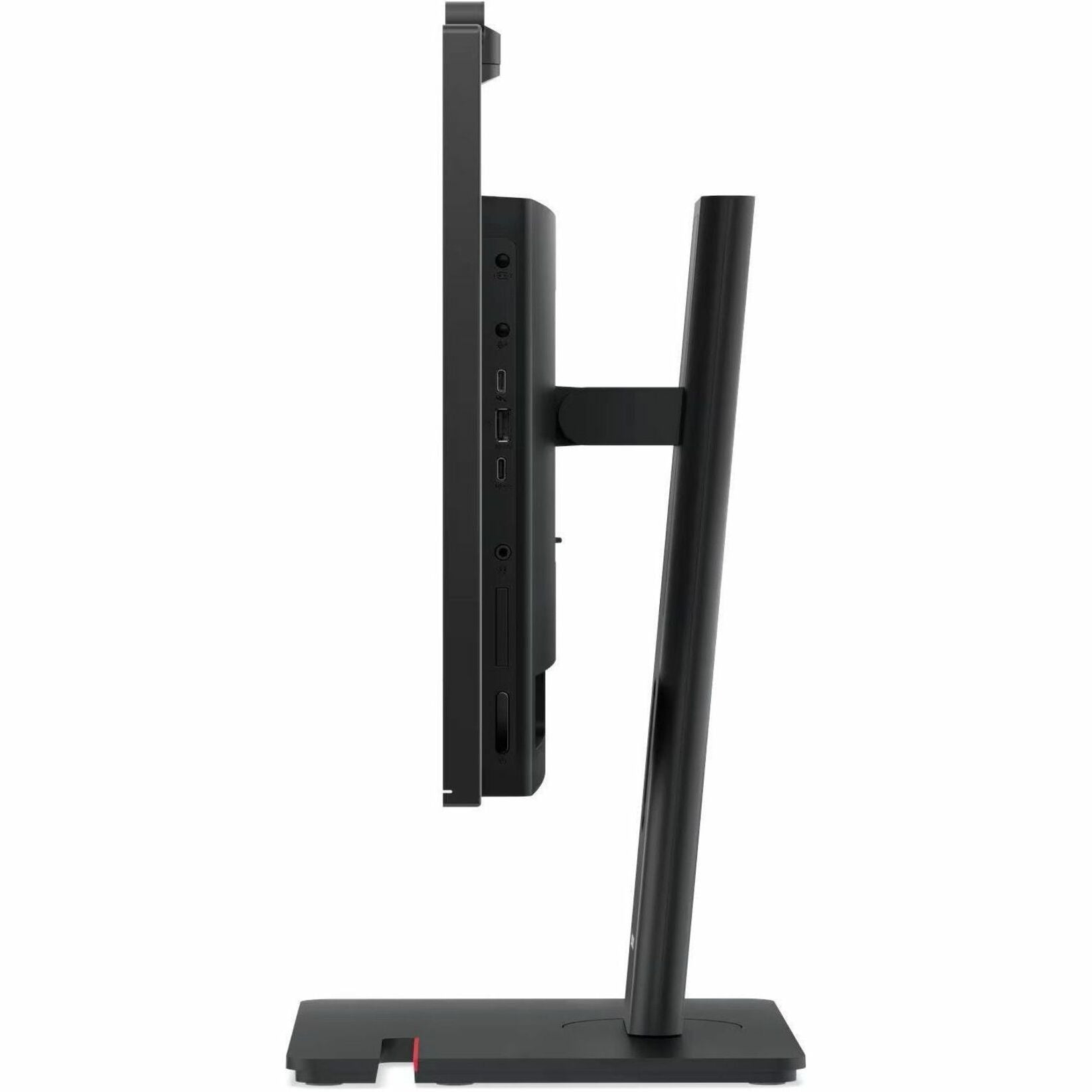 Lenovo ThinkCentre M90a Gen 6 13AT000MAU All-in-One Computer - Intel Core Ultra 5 235 - 16 GB - 512 GB PCI Express NVMe 4.0 x4 SSD - 23.8' Full HD - Desktop - Black - Left view