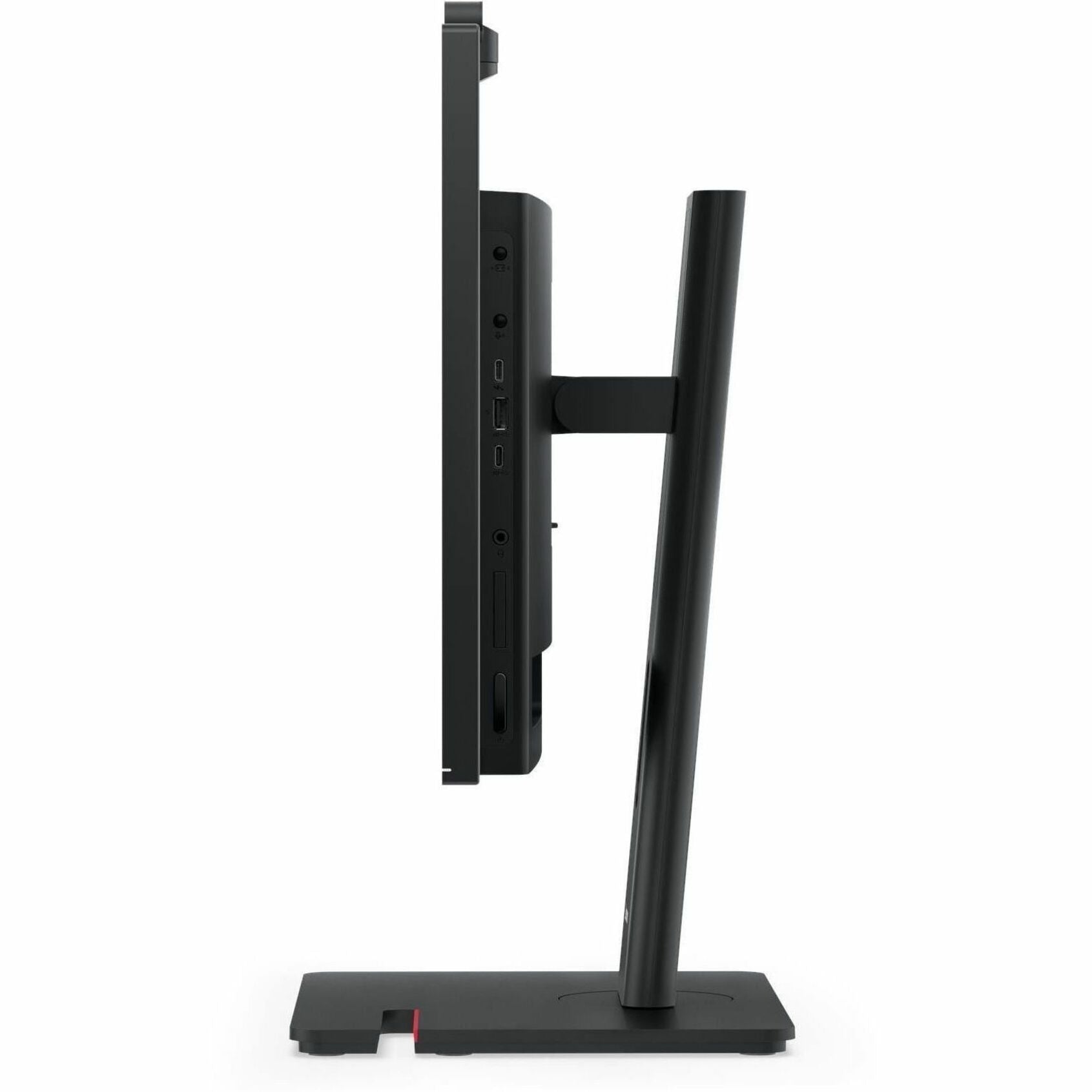 Lenovo ThinkCentre M90a Gen 6 13AT000KAU All-in-One Computer - Intel Core Ultra 5 235 - 16 GB - 512 GB SSD - 23.8' Full HD Touchscreen - Desktop - Black - Left view