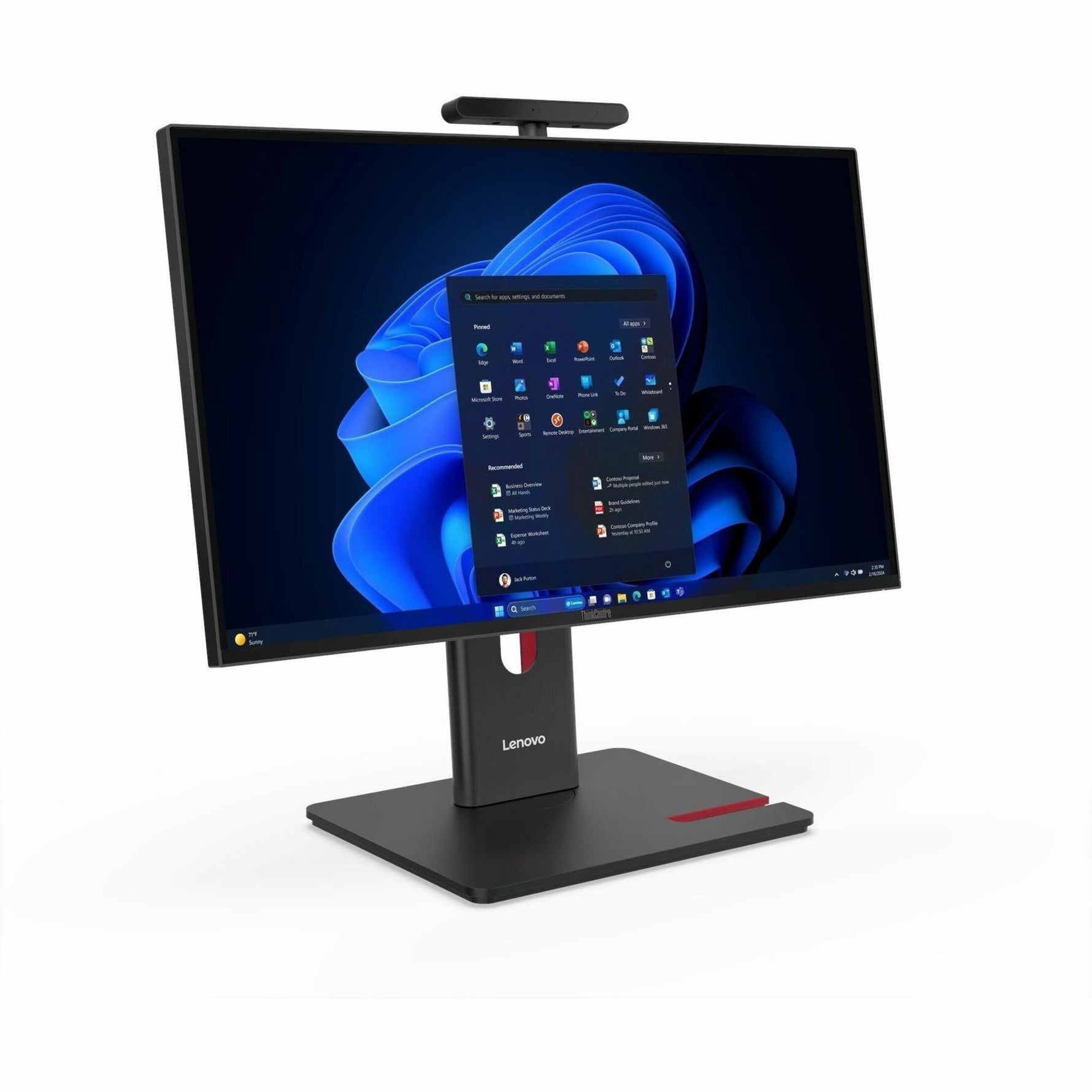 Lenovo ThinkCentre M90a Gen 6 13AT000KAU All-in-One Computer - Intel Core Ultra 5 235 - 16 GB - 512 GB SSD - 23.8' Full HD Touchscreen - Desktop - Black