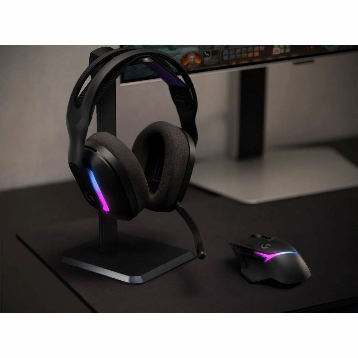 Logitech G LIGHTSPEED G522 Wired/Wireless Over-the-head Stereo Gaming Headset - Black - Alternate view 6