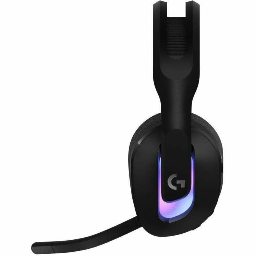 Logitech G LIGHTSPEED G522 Wired/Wireless Over-the-head Stereo Gaming Headset - Black - Left view